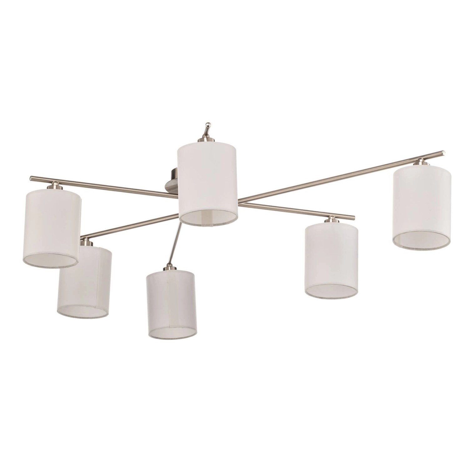 Lindby Deckenlampe Pellinora 9628427 Modern in Alu aus Metall 6-flammig E14 günstig online kaufen