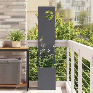 vidaXL Garten Sichtschutz-Leinwand Anthrazit 32 x 140 cm 876401