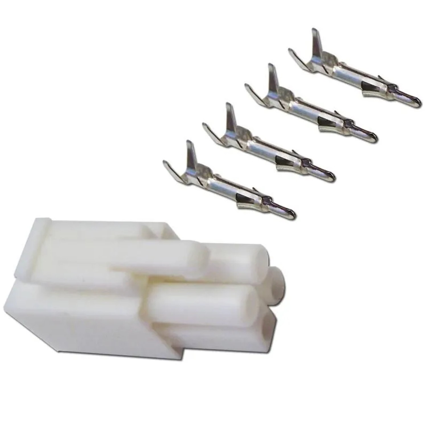 world-trading-net Stecker 4-polig mit Crimpkontakten Steckverbinder