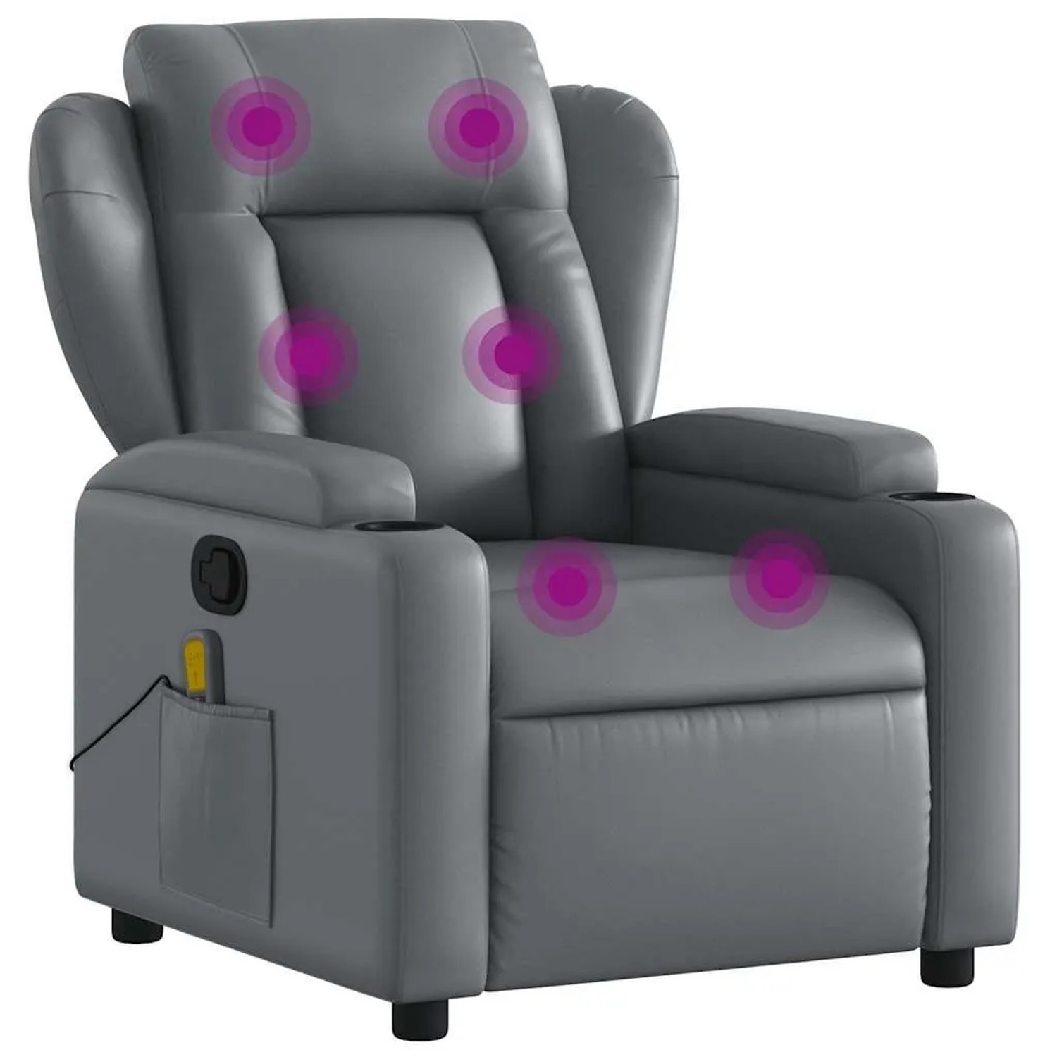 vidaXL Massagesessel Relaxsessel Grau Kunstleder 3206022 günstig online kaufen