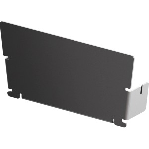 ACO Self Highline Stirnwand aus verzinktem Stahl für Entwässerungsrinnen.