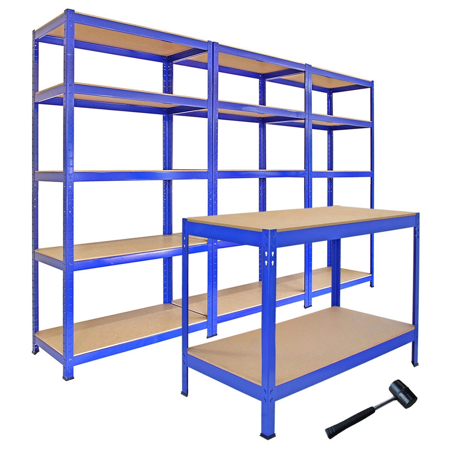 Monstershop Monster Racking 3x T-Rax Lagerregal Blau 90cm B günstig online kaufen
