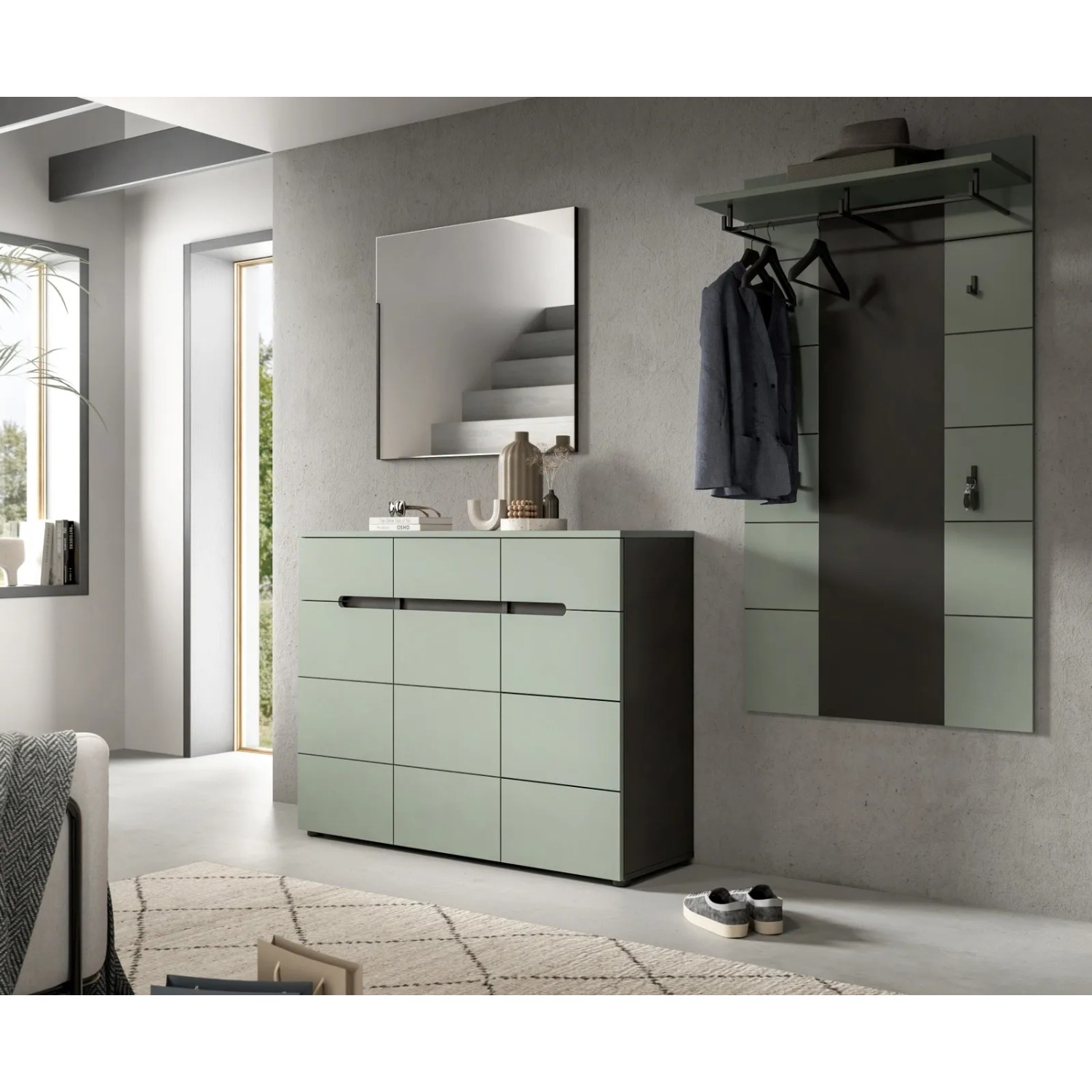 Inn.Furn Garderobenpaneel in Salbei und Grau 80 x 141 cm Cooper_6