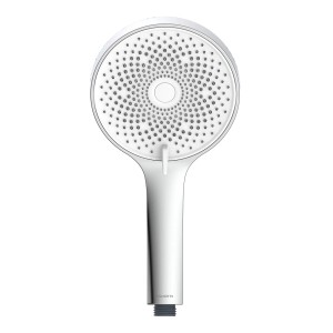 Schütte Handbrause Samoa Rain, Chrom-Weiß, 3-fach verstellbar, mit Antikalk-Noppen.