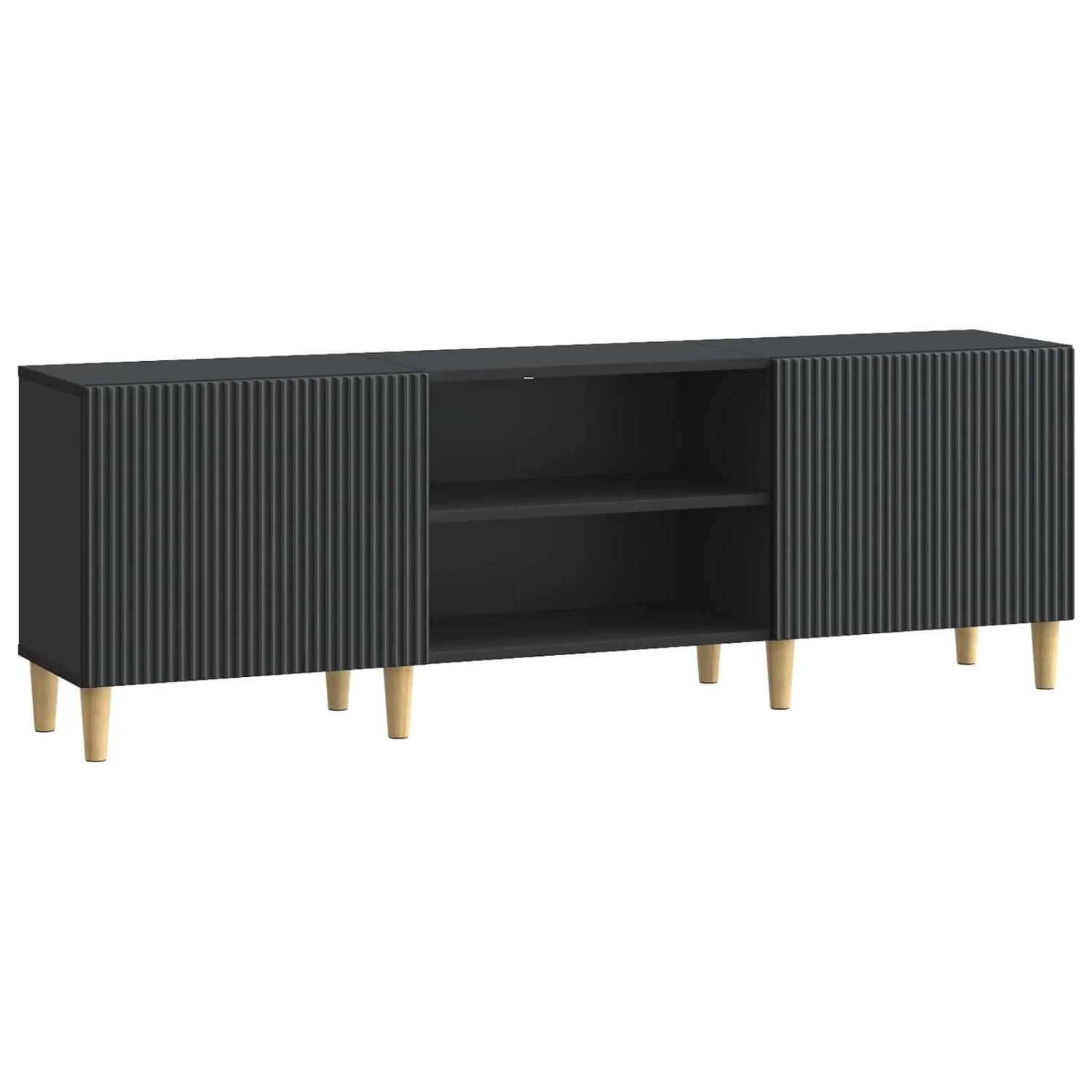 vidaXL TV-Schränk Schwarz 150 x 31 x 50 cm Holzwerkstoff 894686