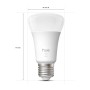 Philips Hue E27 LED Lampe, 9,5W, 1100lm, warmweiß, 2er-Pack. Smarte Beleuchtung für Ihr Zuhause.