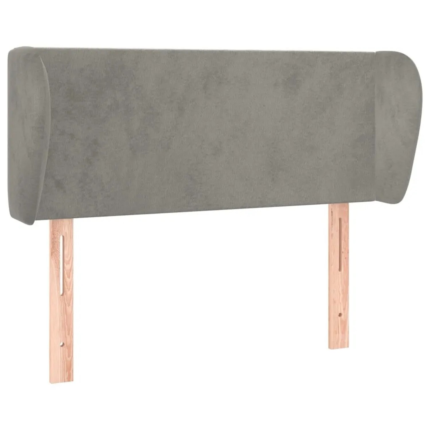 vidaXL Kopfteil mit Ohren Hellgrau 83x23x78/88 cm Samt 3116894