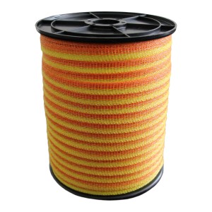 ZGM Weidezaunband Basic Gelb/Orange 200 m 10 mm 4 Niro