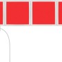 Wofi LED-Lichtkacheln Basis-Set, 4 rote RGB-Panels mit Steuerung.