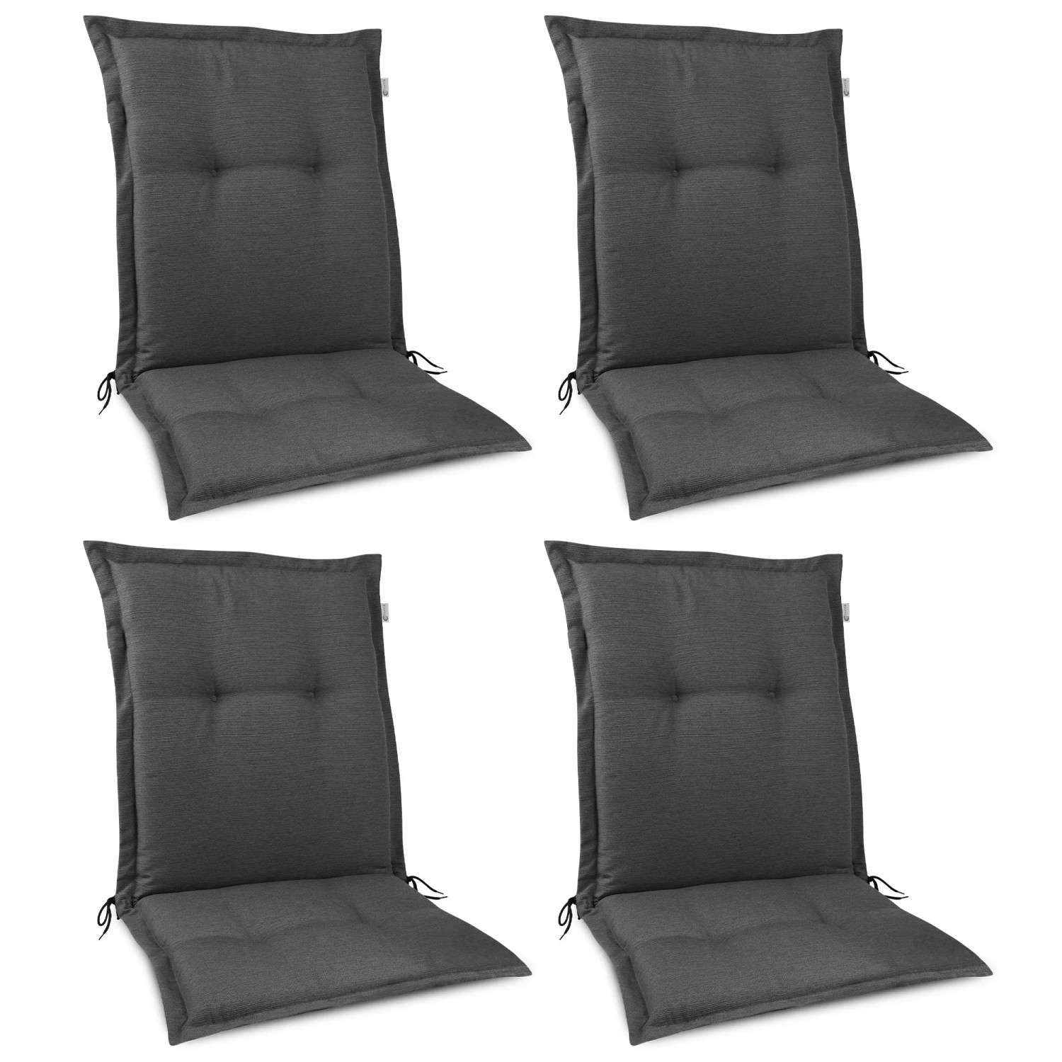 Beautissu HighLux NL Niederlehner 105x50x7cm Anthrazit 4tlg