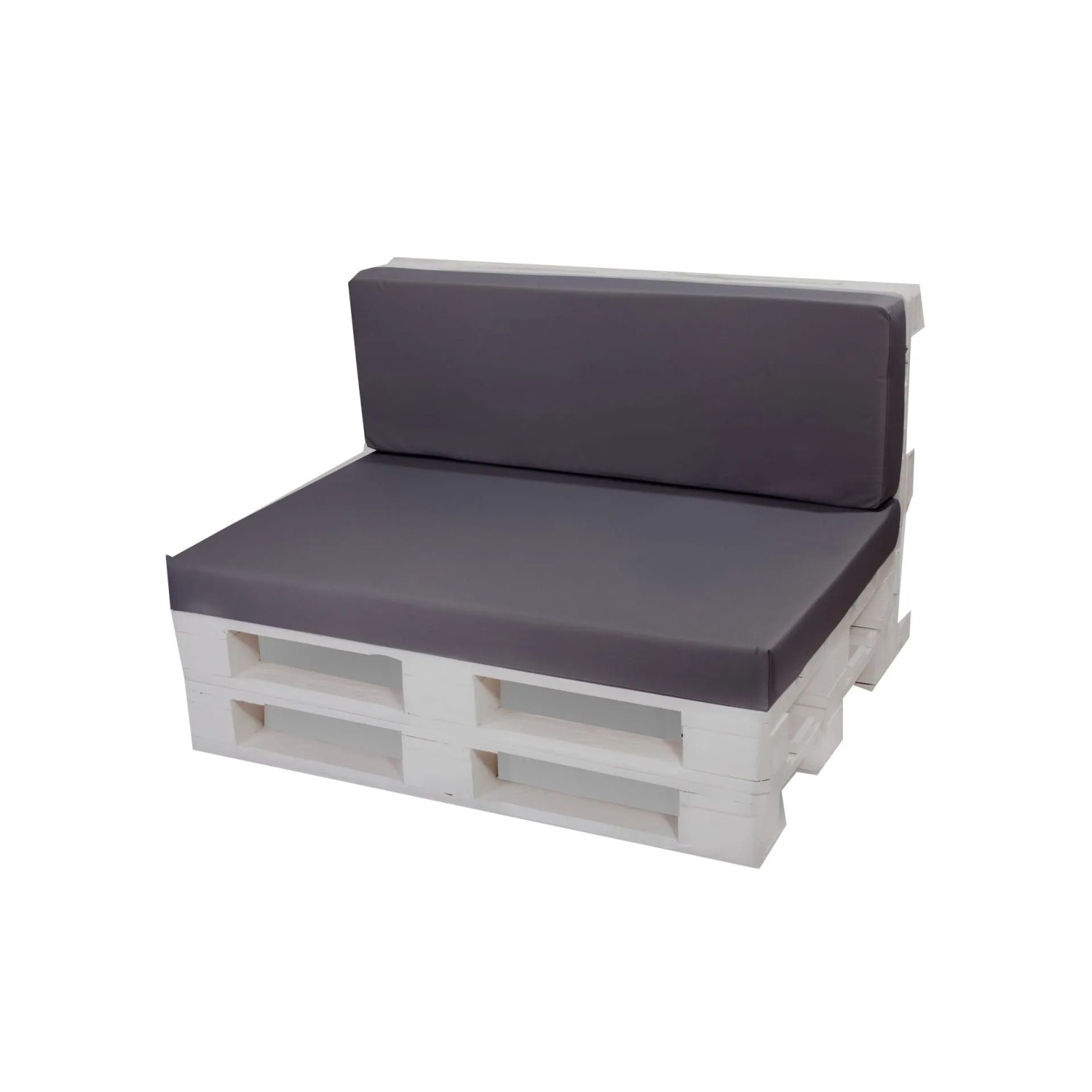 Setgarden Flat Set Palettenkissen 120x60x10cm Sitzkissen + Rückenkissen 120 günstig online kaufen