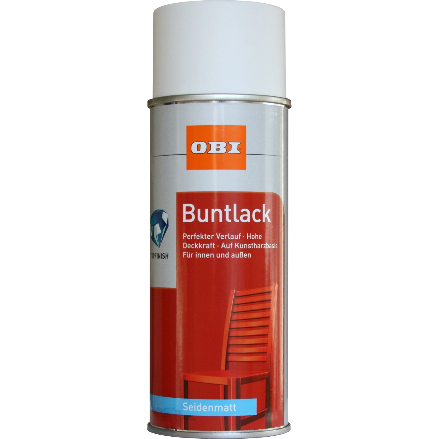 OBI Buntlack Spray RAL 9010 Reinweiß seidenmatt 400 ml