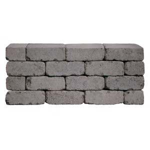 Diephaus Mauerstein Collo Basalt, graue Mauersteine im Verbund für Mauern und Einfassungen.