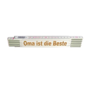 Stabila Zollstock mit Lasergravur "Oma ist die Beste", 2 m, aus der Kategorie Messwerkzeuge.