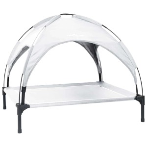 vidaXL Hundebett Silber Grau 104 x 86 x 84,5 cm Stahl 42008196