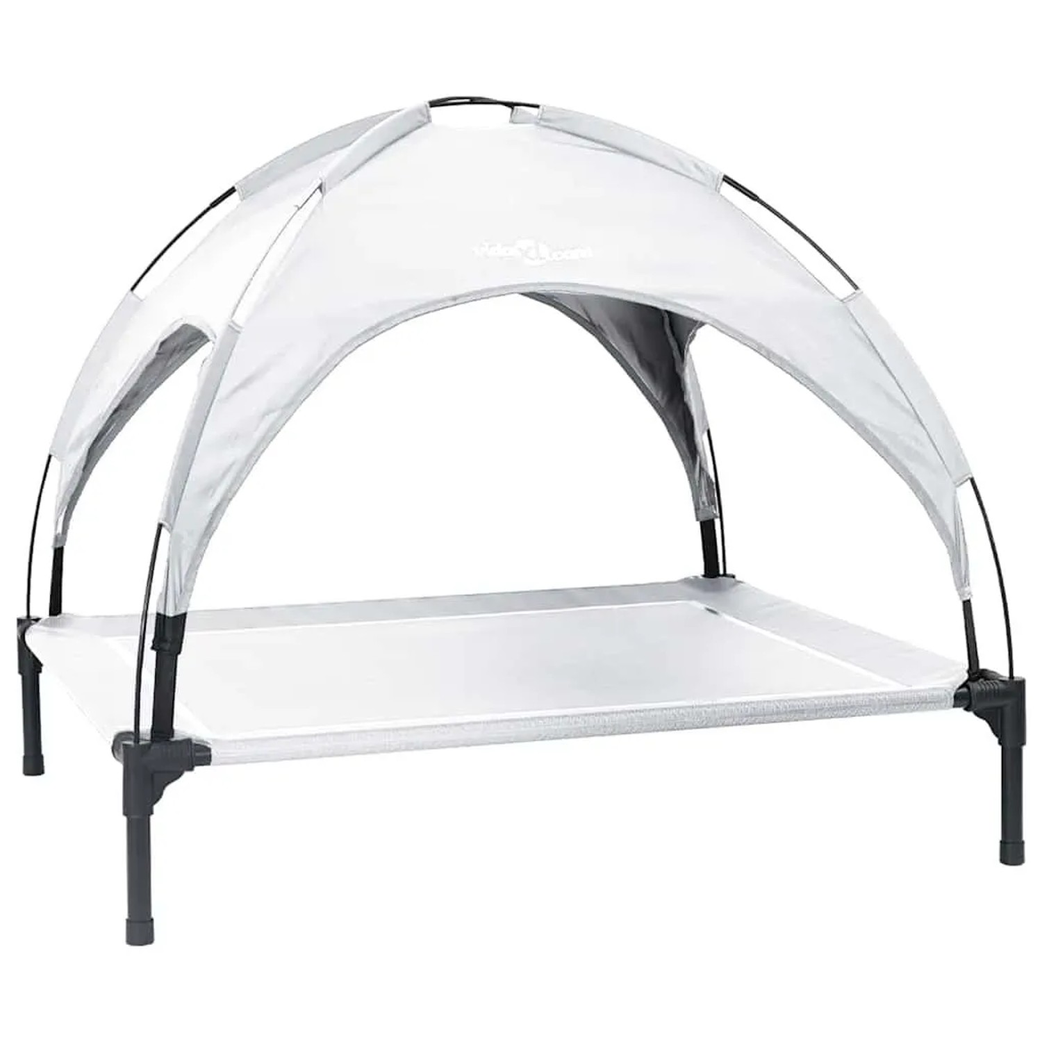 vidaXL Hundebett Silber Grau 104 x 86 x 84,5 cm Stahl 42008196