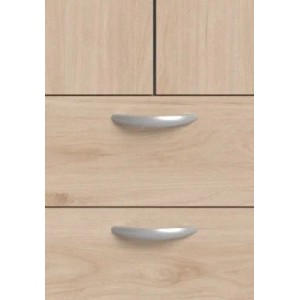 Parisot Kleiderschrank in Jackson Eiche Drehtürenschrank 4-Türig 160 x 185 cm Enjour