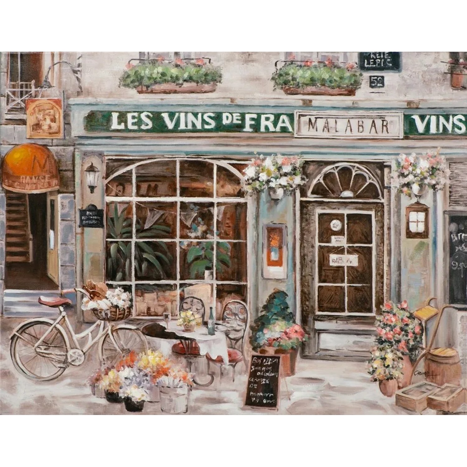 Art Universe Leinwandbild Weinbar 70 x 90 cm