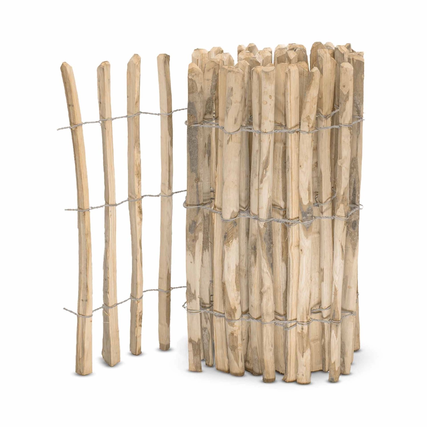 Stiltreu Englischer Staketenzaun Kastanie 500 cm x 75 cm Lattenabstand 4-6 günstig online kaufen