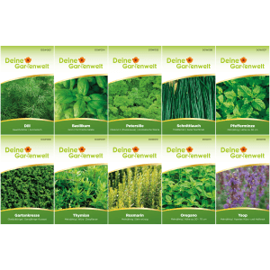 Deine Gartenwelt Kräuter Samen-Set mit 10 Sorten