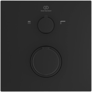 Ideal Standard Ceratherm C100 Unterputz Badethermostat in Silk Black für die Wanne.