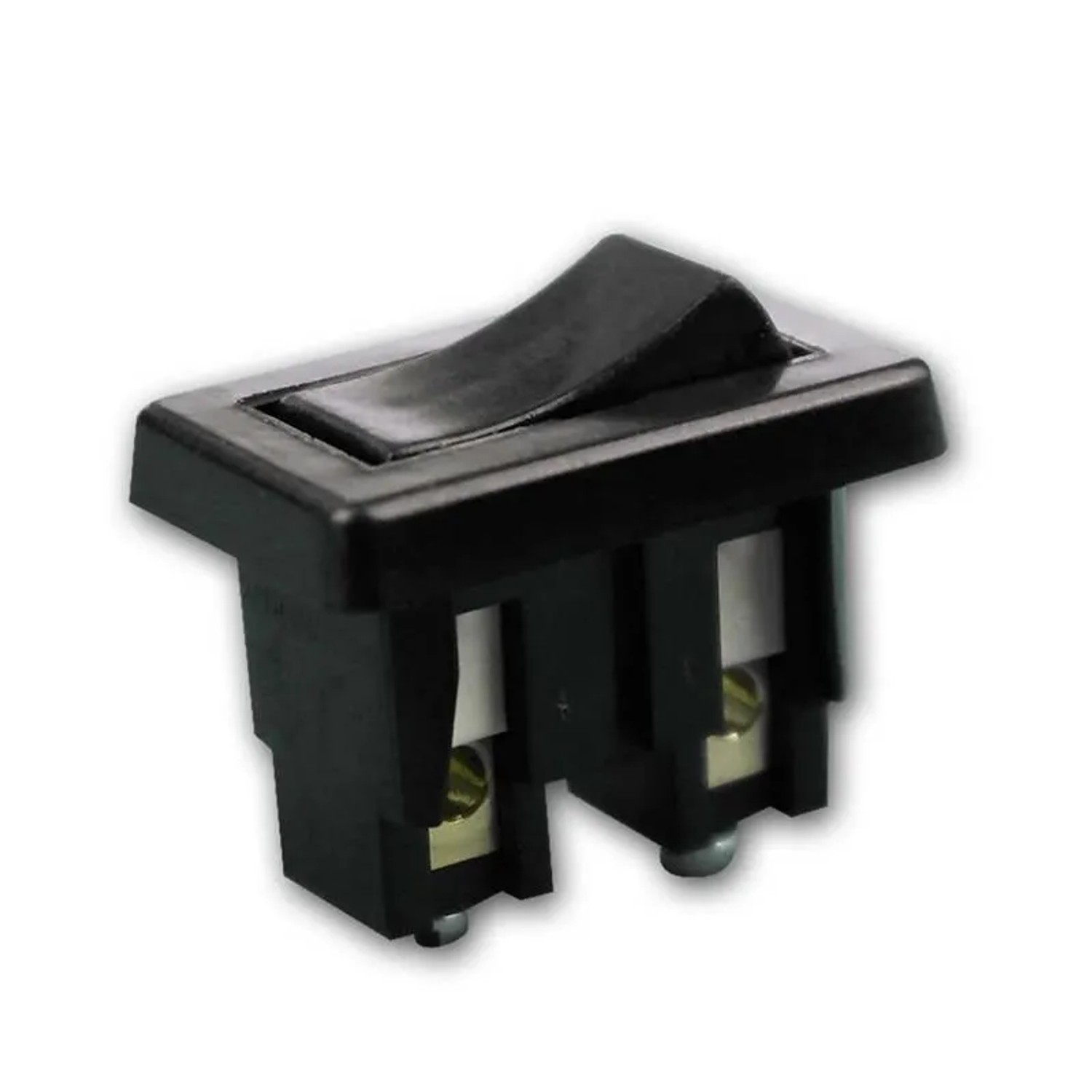 EGB Wippschalter mit Schraubanschluss Schwarz 230V 2A