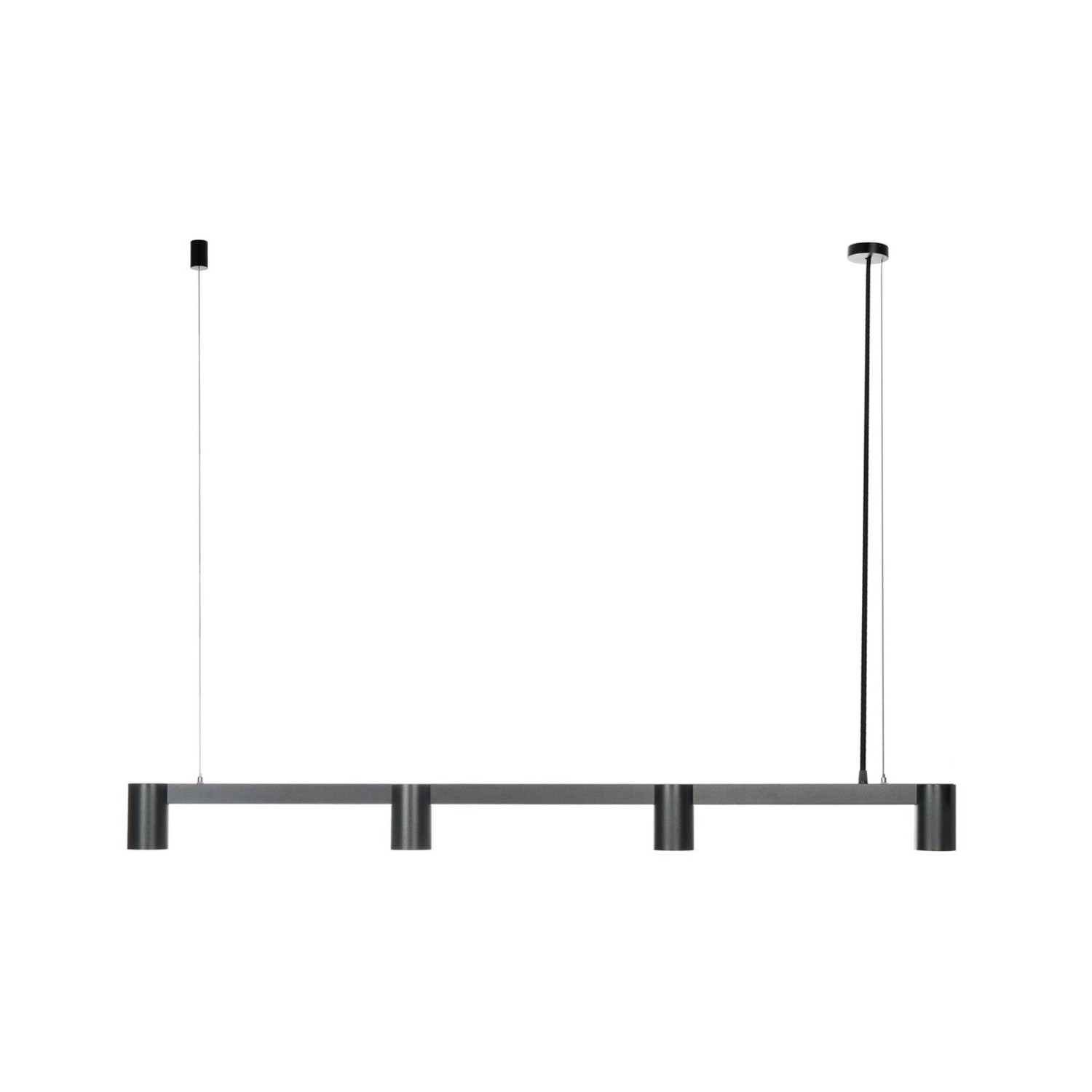 Arcchio Pendelleuchte Brinja 10008697 Modern in Schwarz aus Aluminium 4-fla günstig online kaufen