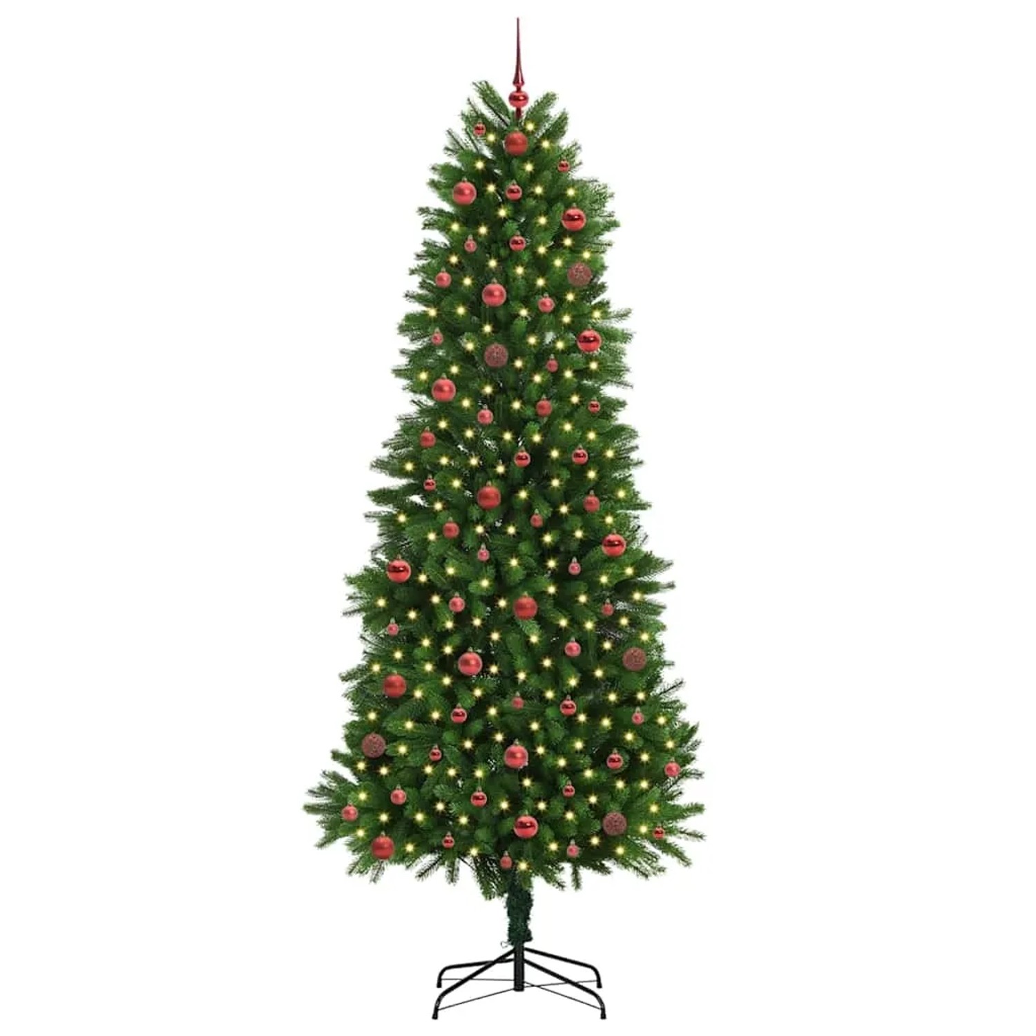 vidaXL Weihnachtsbaum mit 300 LEDs mit Ständer Grün 240 cm PE 3396349