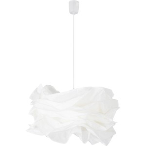 Weiße Näve Pendelleuchte Fedora aus Papier und Kunststoff, rund, für E27 Leuchtmittel.