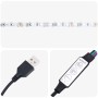 vidaXL Bett mit LED-Lichtleisten Hellgrau 200 x 200 cm Stoff 3371591_17