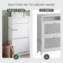SoBuy Schuhschrank mit 4 Klappen Schuhkommode Schmal Schuhregal Weiß 98x95x19cm FSR169-W_5