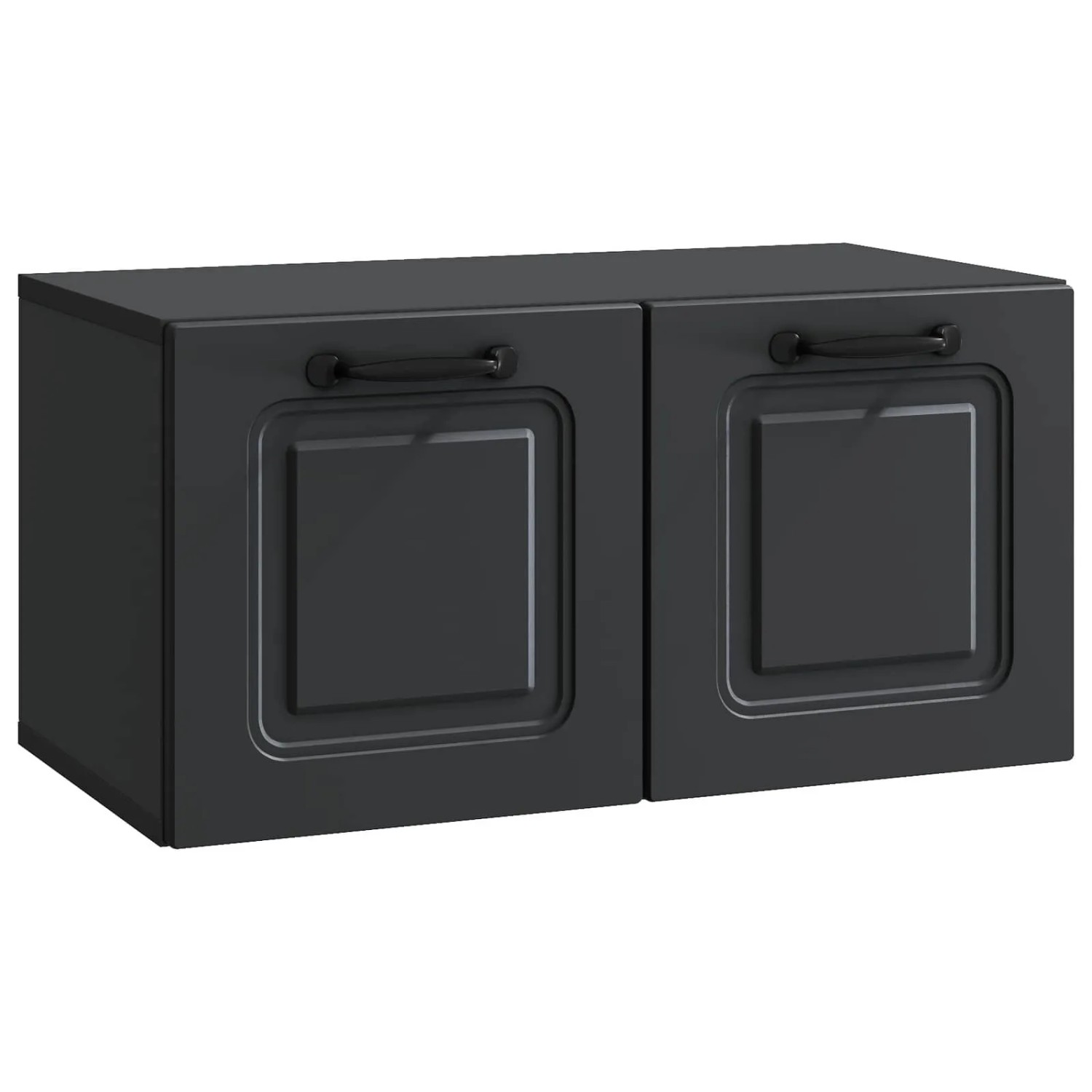 vidaXL Wandmontierter TV-Schrank Schwarz 59,5 x 31 x 30 cm 899386