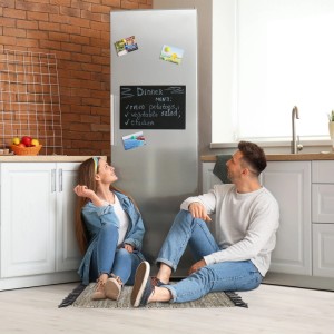 Relaxdays Flickenteppich Baumwolle Leder Grau Rutschfest 60 cm x 110 cm 1 kg