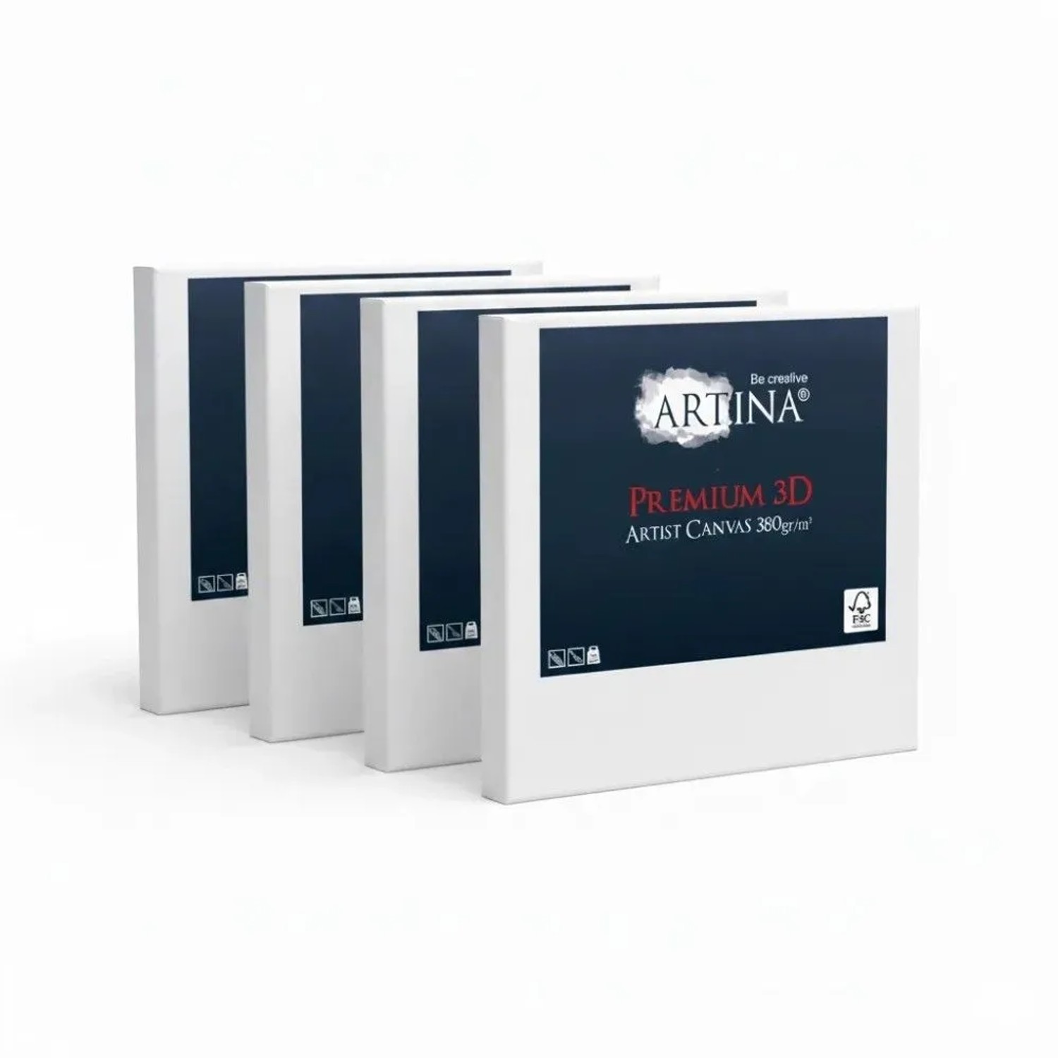 Artina Premium 3D Keilrahmen 40x50cm FSC 4tlg