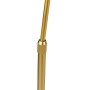 QAZQA Moderne Bogenlampe Messing mit Weißem Schirm Arc Basic_7