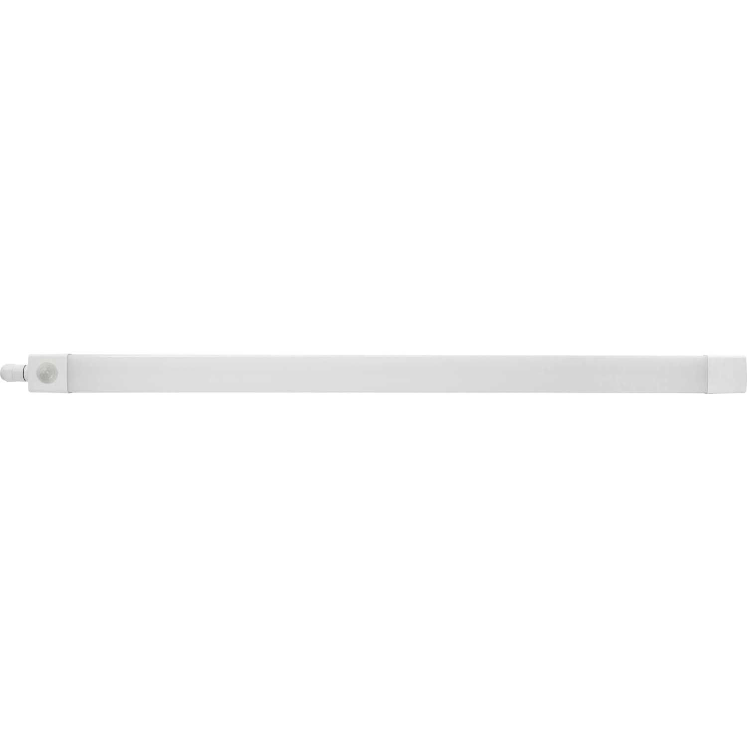 Graue LED-Feuchtraumleuchte Stripe 36W, 120cm mit Sensor für Garage & Keller.