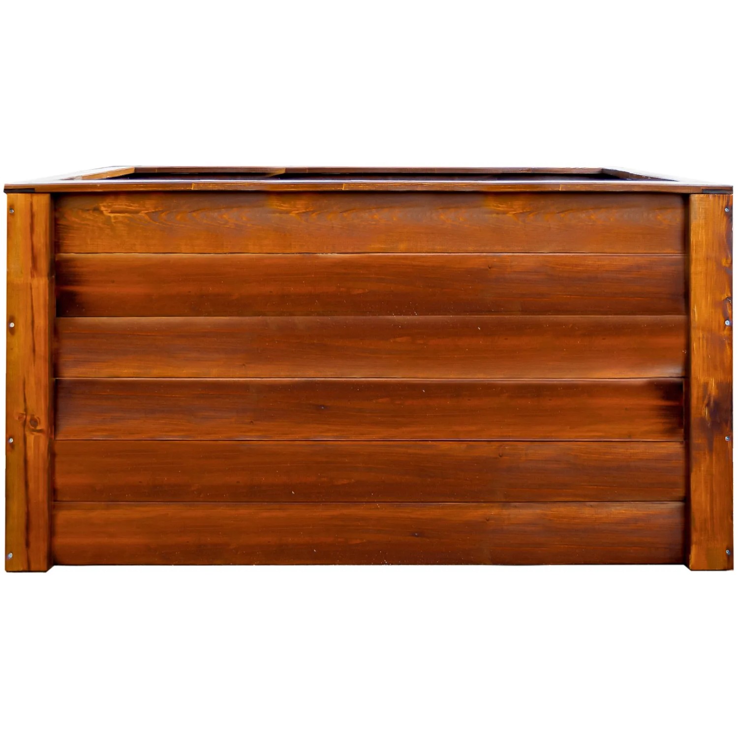 Holz-Hochbeet Teak, 150x76x79cm, aus Kiefernholz, für Garten und Terrasse.
