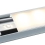 Graues Paulmann Corner Profil, 2 m, mit LED-Streifen und satinierter Abdeckung für indirekte Beleuchtung.
