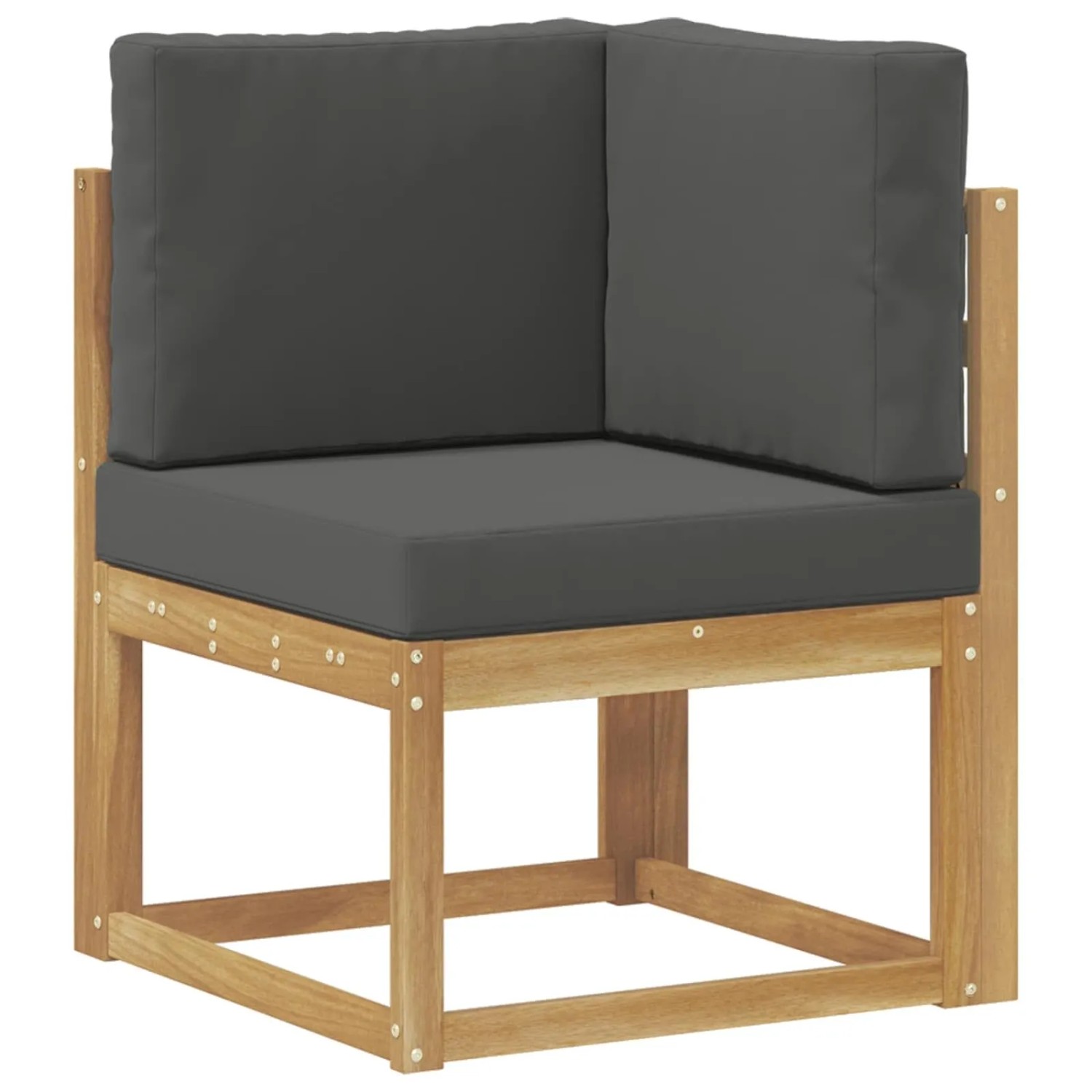 vidaXL Outdoor Ecksofa Massivholz Akazie Weiß 901470