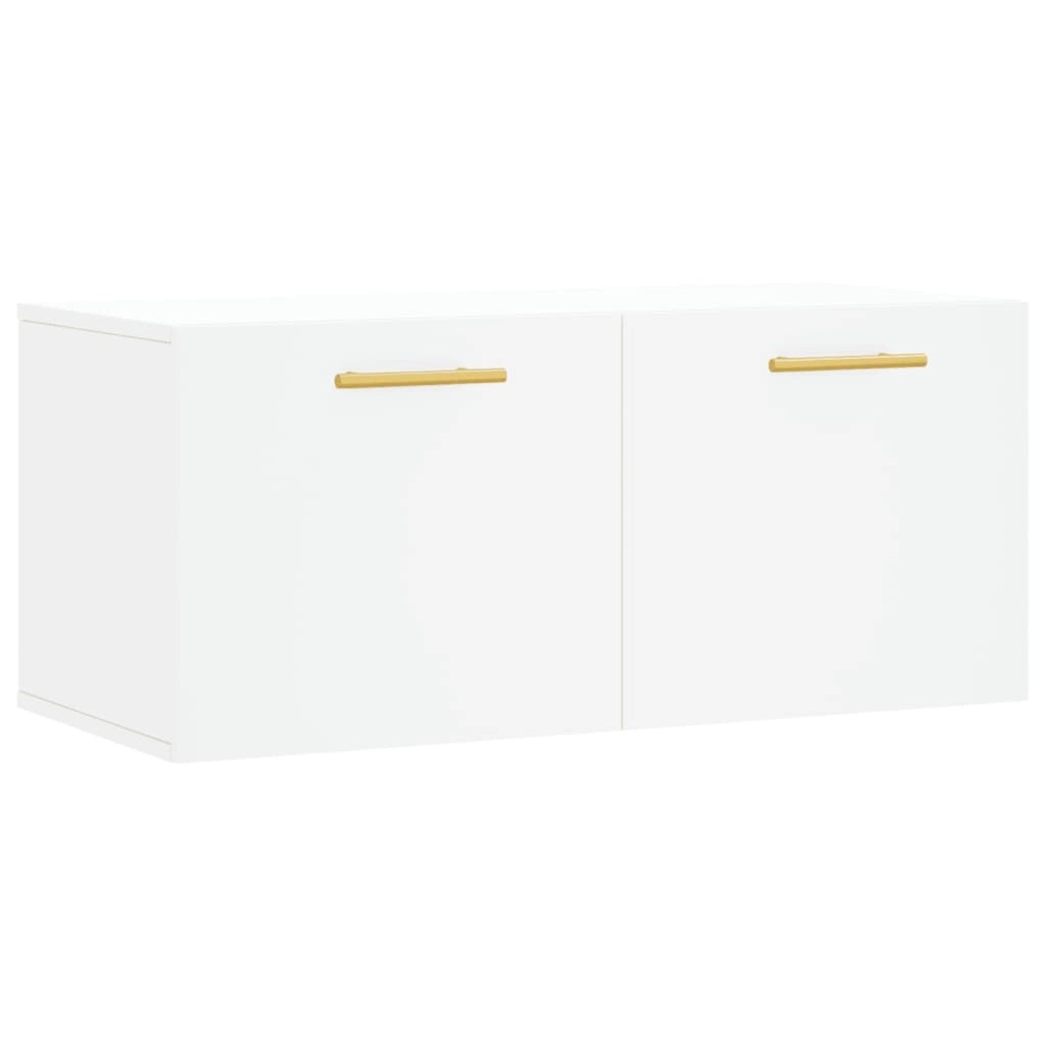 vidaXL Wandschrank Weiß 80x36,5x35 cm Holzwerkstoff Modell 4 günstig online kaufen