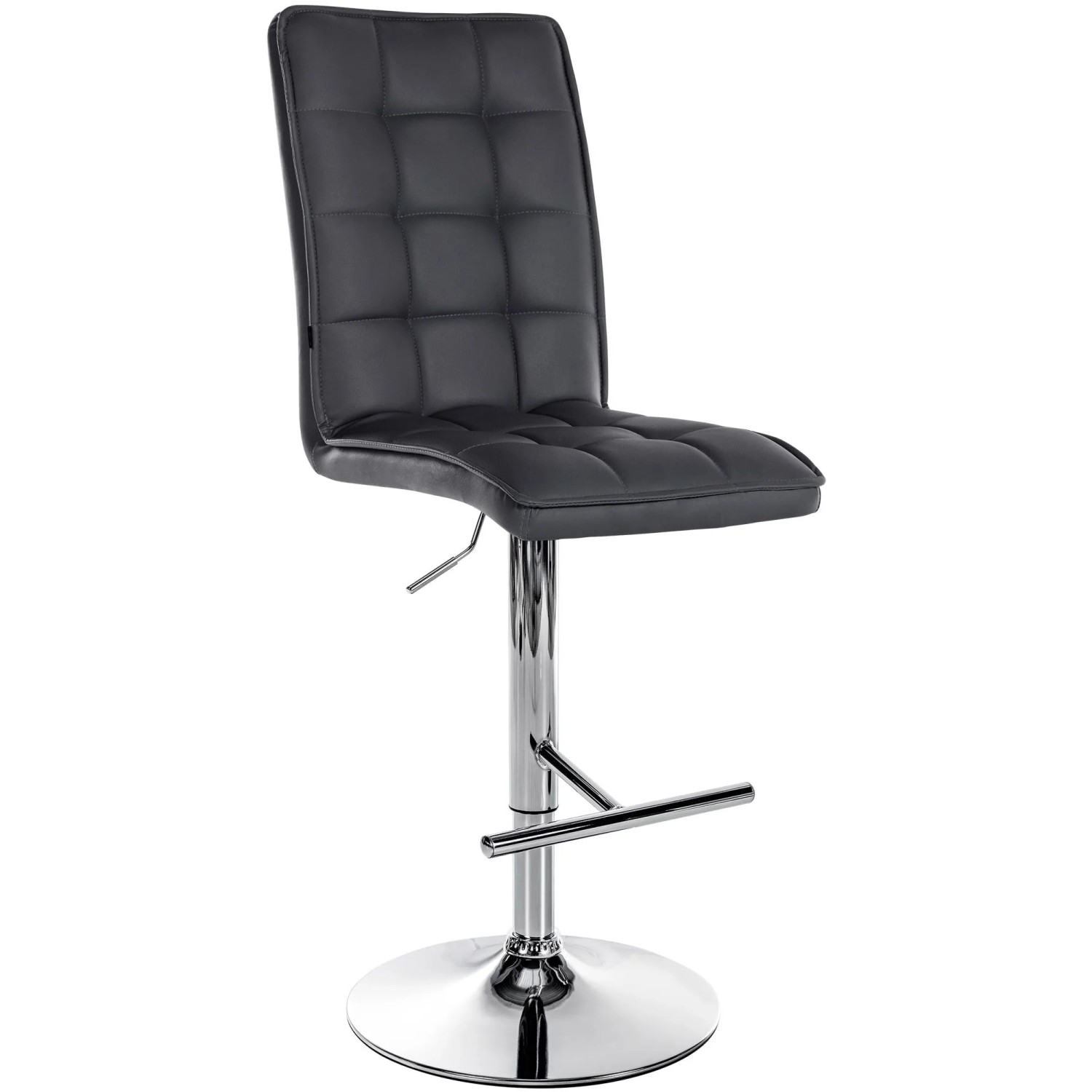 CLP Barhocker Peking Kunstleder Schwarz/Chrom