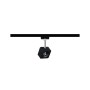 Paulmann URail LED-Spot Cube, schwarz matt/chrom, 8W, 4000K, dimmbar.