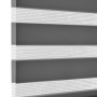 Gardinia Doppelrollo EasyFix, 60x150 cm, anthrazit, mit transparenten und blickdichten Streifen.