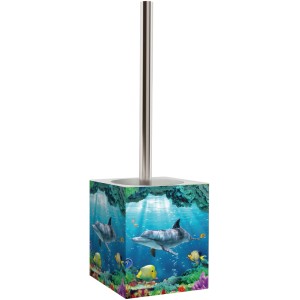 Sanilo WC-Bürste Delphin Korallen: WC-Garnitur mit maritimem Motiv.