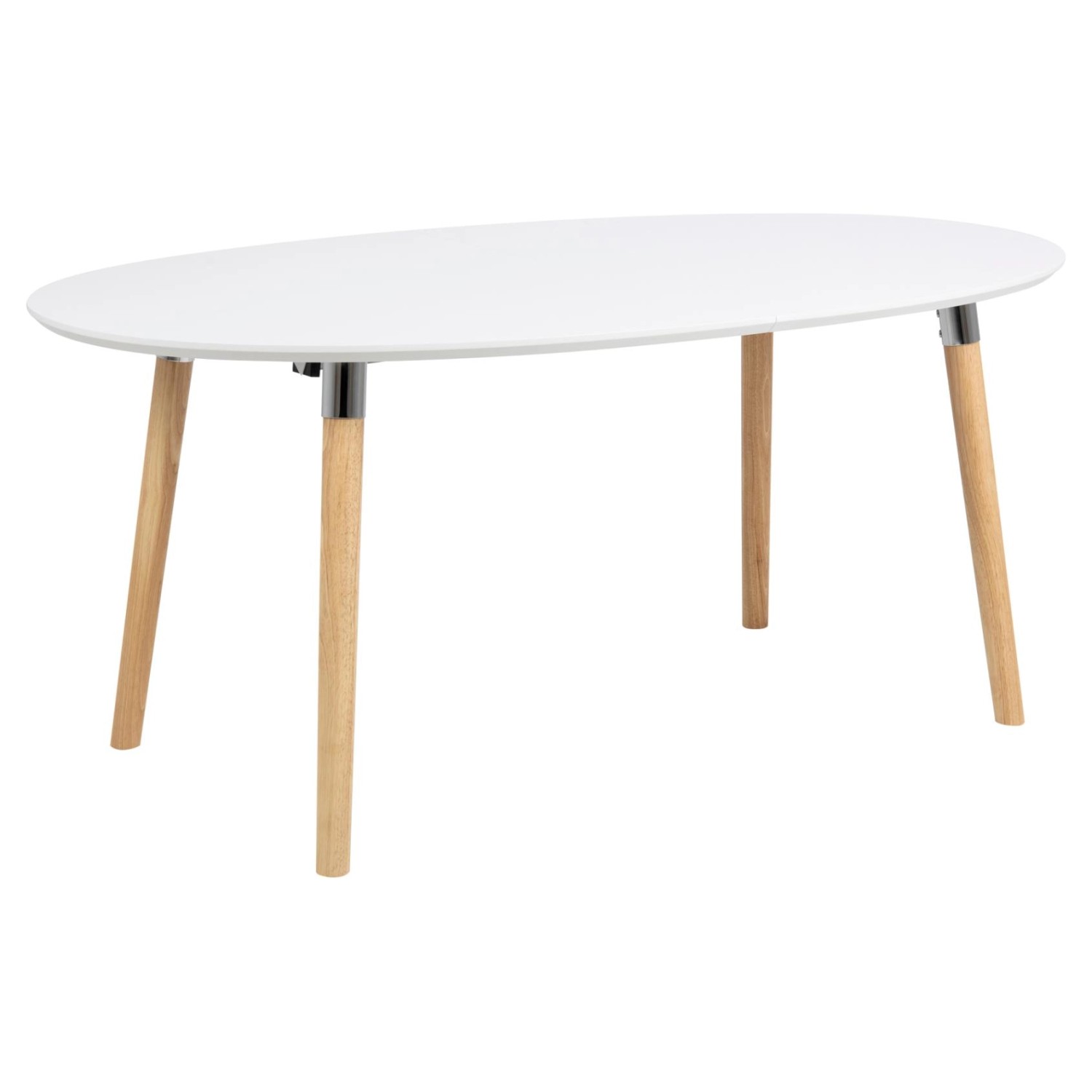 ebuy24 Belle Esszimmertisch 100x170/270 cm mit 2 Zusatzpl in Weiss mit Pinc günstig online kaufen