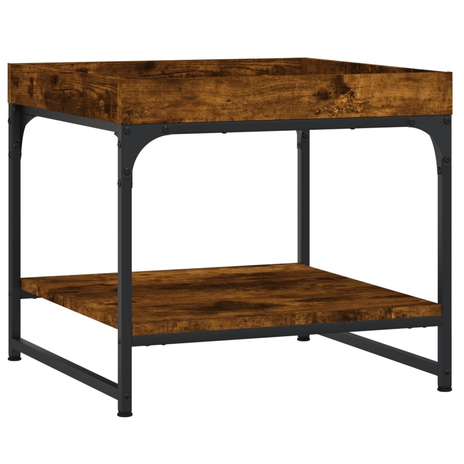 vidaXL Couchtisch Räuchereiche 49,5x49,5x45 cm Holzwerkstoff 832810 günstig online kaufen