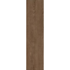 Feinsteinzeug Bodenfliese Aria, 30x120 cm, Nussbaum, matte Holzoptik für Innenräume.