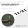 ML-Design Regalhalterung 220mm Silber, Stahl, inkl. Schrauben zur Wandmontage.
