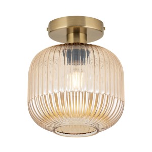 Orion Leuchten Deckenleuchte Carneval Ø 20 cm Bronze Amber