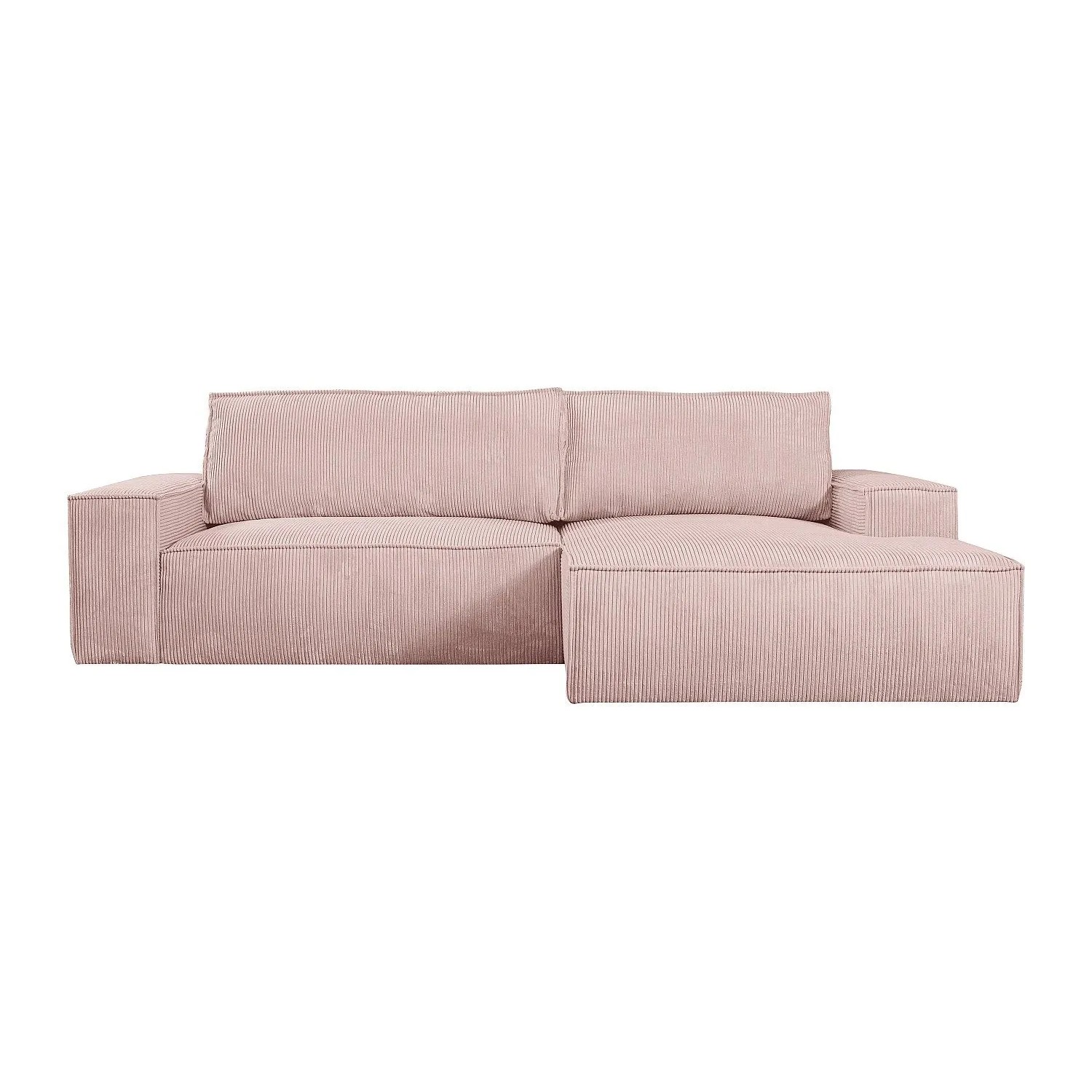 Vente-unique Schlafsofa Amelia Puderrosa 267 cm